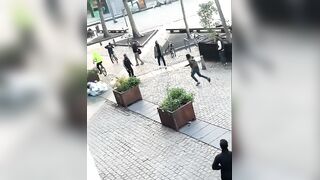 Migrant Tries to Crush Man’s Skull with Paving Stone in Antwerp Mass Brawl