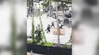 Migrant Tries to Crush Man’s Skull with Paving Stone in Antwerp Mass Brawl