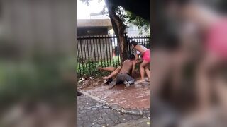 Man Fights Nearly Naked Hooker in the Mud...