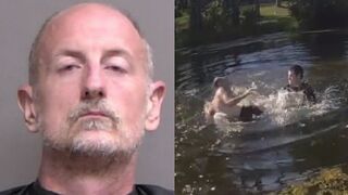 Florida man attacks deputies during water rescue in alligator-infested canal