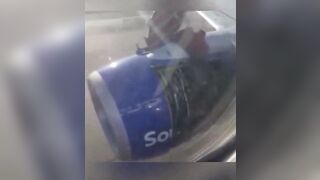 Another Boeing Aircraft Rips Apart Mid Flight.. The Engine on a Southwest Flight Peeled back Like a Banana