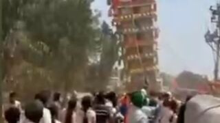 Hindu Holiday Celebration is Ruined by Falling Architecture
