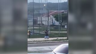 Ending of a Deadly Street Fight where Man Stabbed his Opponent to Death...then Immediately Surrenders