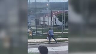 Ending of a Deadly Street Fight where Man Stabbed his Opponent to Death...then Immediately Surrenders