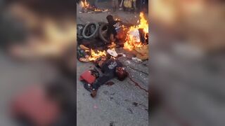 Haitian Police don't have Time, they Hand the Criminals over to the Population. All Killed and Burned