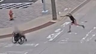 Man in wheelchair set on fire outside OKC Police Department