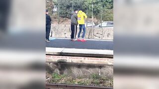 African Robbing a Kid with Down Syndrome on the Train and NO ONE Helps...France