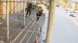 NYC Thugs Beats and Pushes Elderly Woman Down Stairs to Steal $5