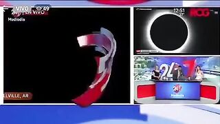 Mexican TV watching Solar Eclipse Live gets WAY More than they Wanted..Watch for Balls Sack (See Info)