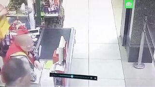 57 Year Old Mentally Ill Man thought Female Store Employee was Laughing at Him..