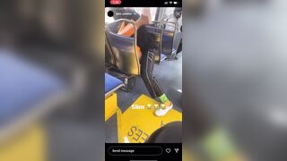 Girl in her Slippers gets It on a Public Bus on Instagram Live. Who Does This?