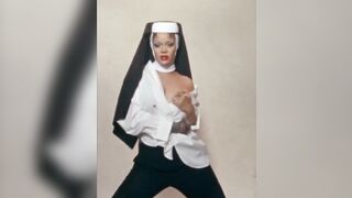 Rihanna has Angered Christians by doing a Provocative Shoot dressed as a 'Sexy Nun'