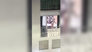 Who Needs Onlyfans? This Girl makes Money from her Balcony...Genius