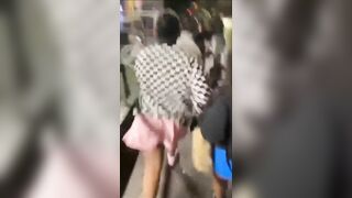 Young Lone Girl is Brutally Jumped by Mob in London..