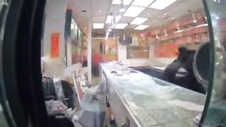 Elderly Asian Couple who Own Jewelry Store in Oakland try to Stop Thieving Thugs.