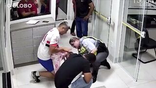 Suspenseful: Hero Female and Male Officers in Brazil Attempt to Save One Month Old Baby Choking, while Parents Pray
