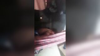 Crazy Man in Brazil just Keeps Yelling and Shooting 2 Men behind Curtain..