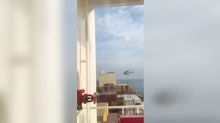 Just Now: Iran getting Involved? Video shows Iranian Forces taking Over Israeli Controlled Ship in the Strait of Hormuz (See Info)
