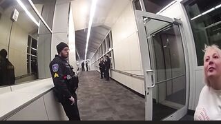 Fat Karen Assaults a Flight Attendant then Tries Flirting with Cops.