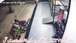 Security Guard Opening the Business is Shot by 2 Criminals for his Gun