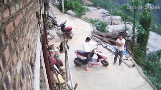 If you can't Drive a Motorcycle, get Away from the Cliff. Watch he Grabs onto his Buddy No!