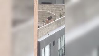 This is a First..2 Girls on the Terrace using Strap On and having Wonderful Naked Sex