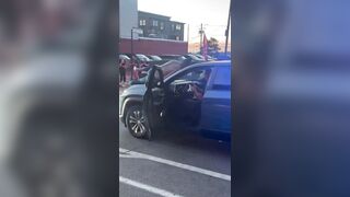 GTA In Real Life: Jumping From Mercedes Hood Straight Onto a Moving Cop Car
