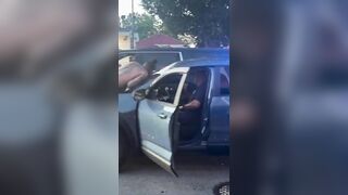 GTA In Real Life: Jumping From Mercedes Hood Straight Onto a Moving Cop Car