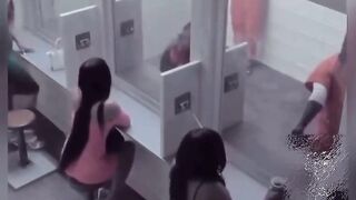 3 Scantily Clad Females Torture the Inmates behind the Plastic