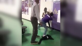 The State of Public Education in 2024.. Teacher Fights Student in Knockdown, Drag out Slug Fest