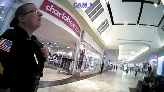 Young Female Shoplifter Forces Cops to Drag Her from the Mall