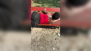 Homeless lady found sleeping in an extreme heat
