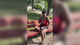Homeless lady found sleeping in an extreme heat
