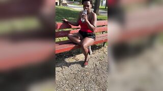 Homeless lady found sleeping in an extreme heat