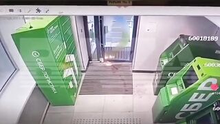 Thief in Russia uses Homemade Bomb to Blow up the ATM's and Run with the Cash