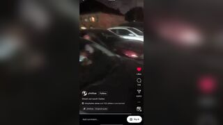 Black Girls Fight Ends with Girls pulling out Multiple Automatic Weapons..Listen to Guy Recording...Wait For it