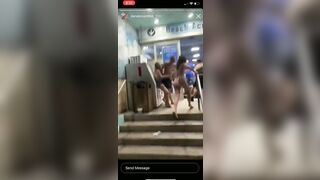 Group of Teens try to Jump Beach Shop Manager...Watch Until the End to See how it Went