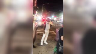 Chaos erupted in NYC when a couple got into it with NYPD officers