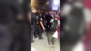 Chaos erupted in NYC when a couple got into it with NYPD officers