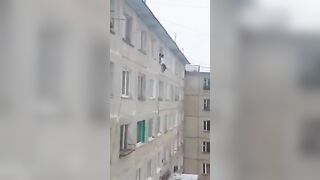 Death Wish Denied: Woman Jumps from 5th Floor and Ends Up Paralyzing Herself. Sad