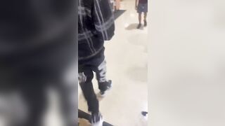 Kid uses a Fire Extinguisher to Knock Out the Kid he Dislikes the Most in School Cafeteria