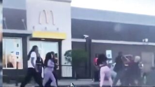 Thug Fractures a 15-Year-Old Female McDonald's Worker Skull