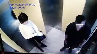 Malaysia: A Chinese Woman randomly Splashed Scalding Hot water at a Disabled Man in an Elevator.