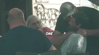 Pedo big brother beats the living shit out of him for trying to kidnap a kid