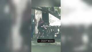 Pedo big brother beats the living shit out of him for trying to kidnap a kid