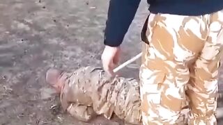 UKraine: Chechan Soldiers caught this Guy Drinking Alcohol...