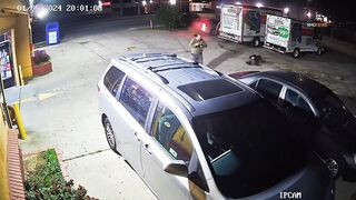 Man is Ejected from his Vehicle all the Way over 2 U-Haul Trucks