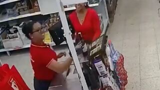 Cashier has her Arm Slit during Robbery in Broad Daylight