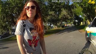 Drunk Redheaded Karen Resists, Berates and Spits on Deputies During Arrest.