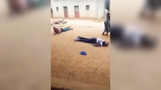 Street Fight done the African Way...Sticks and Chaos including Double KO